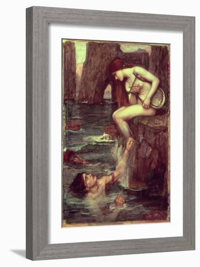 The Siren-John William Waterhouse-Framed Giclee Print