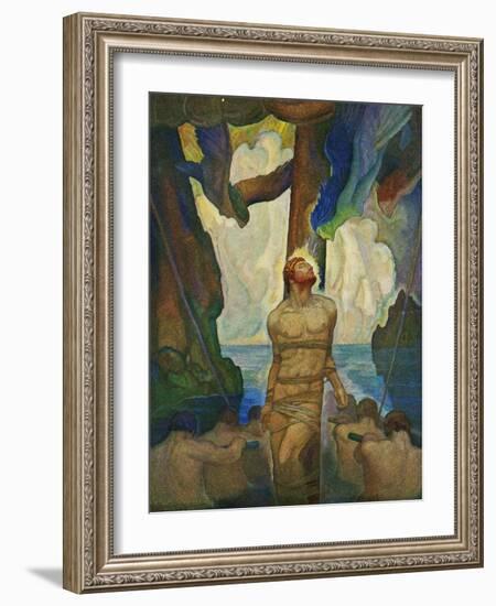 The Sirens, 1929 (Litho)-Newell Convers Wyeth-Framed Giclee Print