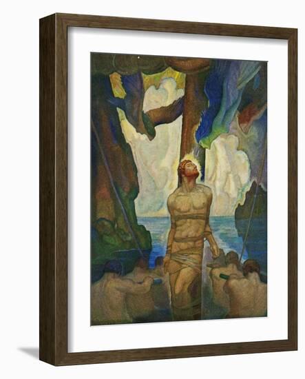 The Sirens, 1929 (Litho)-Newell Convers Wyeth-Framed Giclee Print