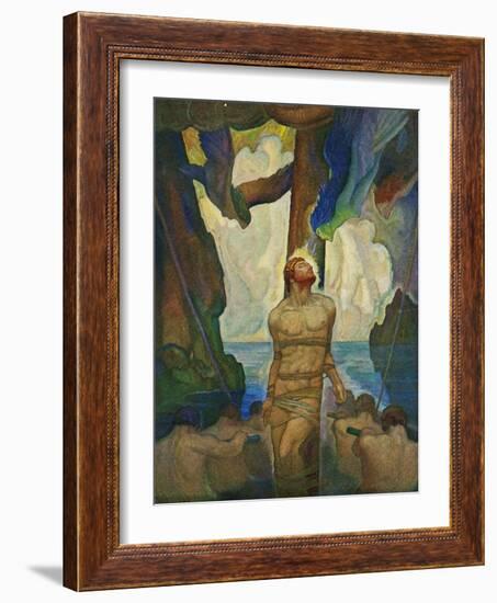 The Sirens, 1929 (Litho)-Newell Convers Wyeth-Framed Giclee Print