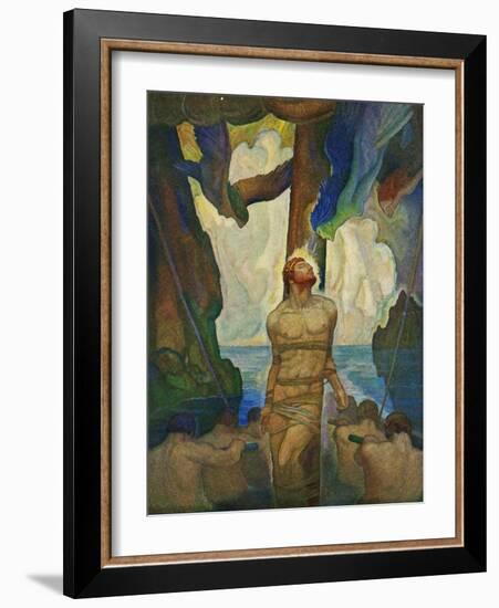 The Sirens, 1929 (Litho)-Newell Convers Wyeth-Framed Giclee Print