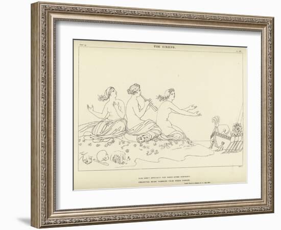 The Sirens-John Flaxman-Framed Giclee Print