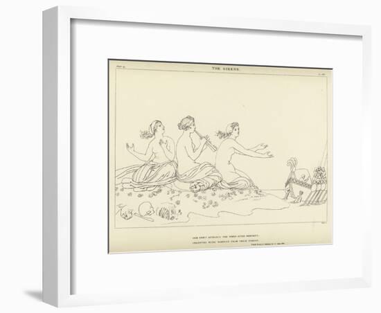 The Sirens-John Flaxman-Framed Giclee Print