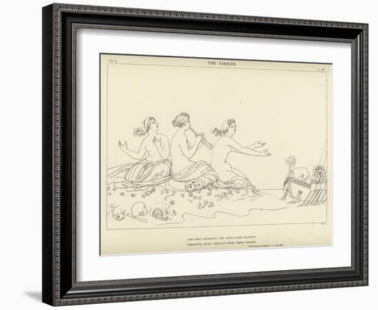 The Sirens-John Flaxman-Framed Giclee Print