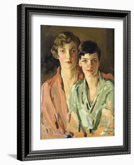 The Sisters, Joan and Marjory-Sir John Lavery-Framed Giclee Print