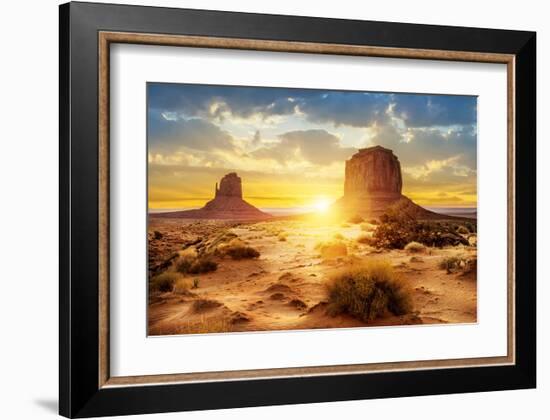 The Sisters Monument Valley-null-Framed Art Print