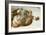 The Sistine Chapel; ceiling frescos after restoration. Dividing the waters from the land.-Michelangelo-Framed Giclee Print