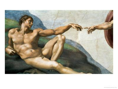 The Sistine Chapel Ceiling Frescos After Restoration The Creation Of Adam Giclee Print By Michelangelo Buonarroti Art Com