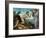 The Sistine Chapel; Ceiling Frescos after Restoration, the Creation of Eve-Michelangelo Buonarroti-Framed Giclee Print