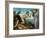 The Sistine Chapel; Ceiling Frescos after Restoration, the Creation of Eve-Michelangelo Buonarroti-Framed Giclee Print