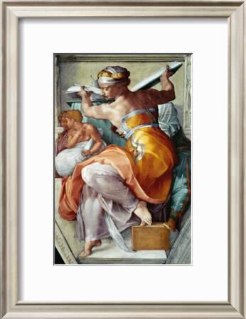 The Sistine Chapel Ceiling Frescos After Restoration The Libyan Sibyl Giclee Print By Michelangelo Buonarroti Art Com