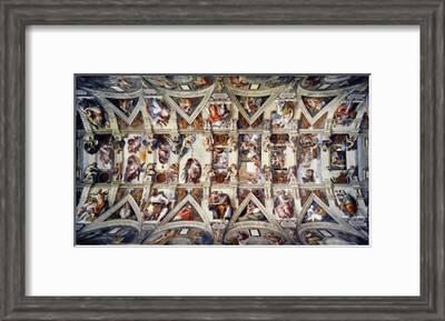 The Sistine Chapel Ceiling Frescos After Restoration Giclee Print