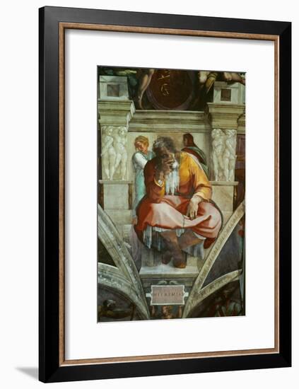 The Sistine Chapel; Ceiling Frescos after Restoration-Michelangelo Buonarroti-Framed Giclee Print