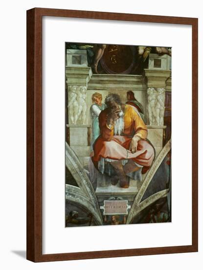 The Sistine Chapel; Ceiling Frescos after Restoration-Michelangelo Buonarroti-Framed Giclee Print