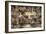 The Sistine Chapel: Noah's Drunkenness; the Flood-Michelangelo Buonarroti-Framed Giclee Print