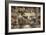 The Sistine Chapel: Noah's Drunkenness; the Flood-Michelangelo Buonarroti-Framed Giclee Print