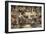 The Sistine Chapel: Noah's Drunkenness; the Flood-Michelangelo Buonarroti-Framed Giclee Print