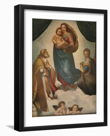 'The Sistine Madonna', 1512, (1911)-Raphael-Framed Giclee Print