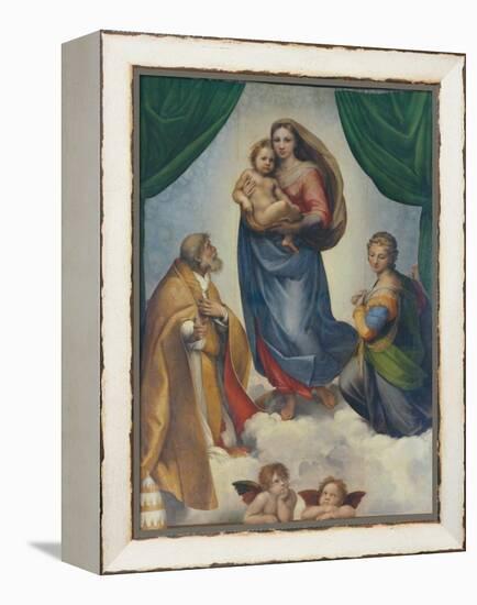 The Sistine Madonna, about 1513-Raphael-Framed Premier Image Canvas