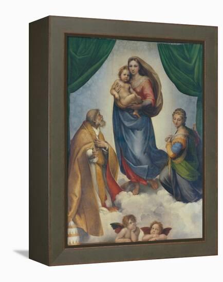 The Sistine Madonna, about 1513-Raphael-Framed Premier Image Canvas