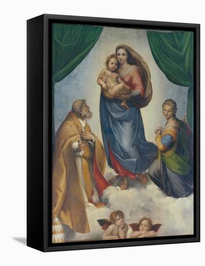 The Sistine Madonna, about 1513-Raphael-Framed Premier Image Canvas