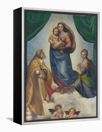 The Sistine Madonna, about 1513-Raphael-Framed Premier Image Canvas