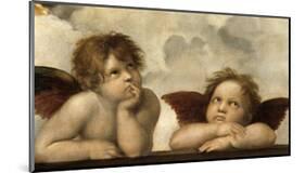 The Sistine Madonna (Detail)-Raphael-Mounted Giclee Print