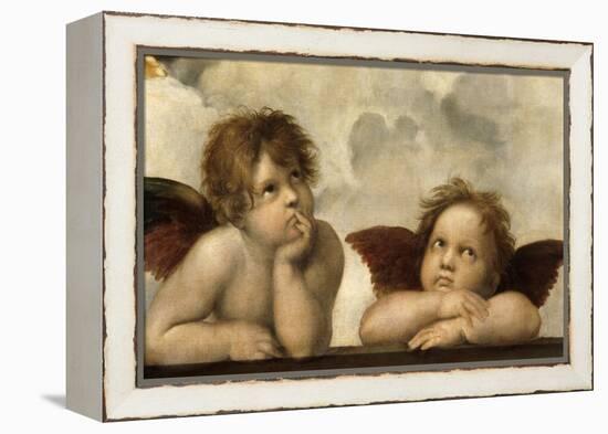 The Sistine Madonna (Detail)-Raphael-Framed Premier Image Canvas