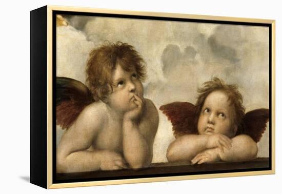 The Sistine Madonna (Detail)-Raphael-Framed Premier Image Canvas