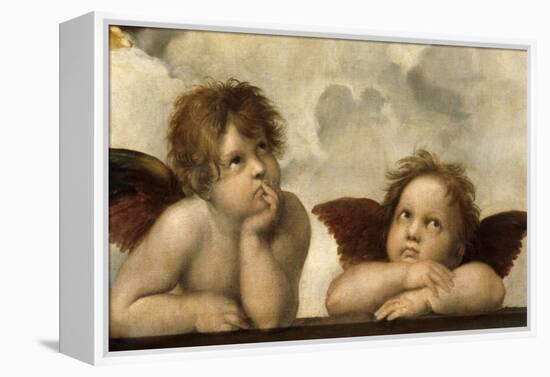 The Sistine Madonna (Detail)-Raphael-Framed Premier Image Canvas