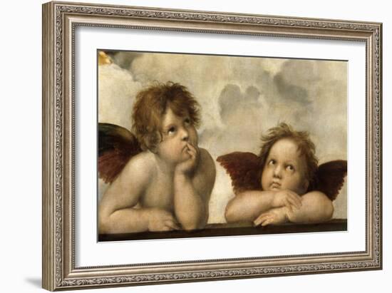 The Sistine Madonna (Detail)-Raphael-Framed Giclee Print