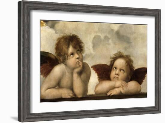 The Sistine Madonna (Detail)-Raphael-Framed Giclee Print