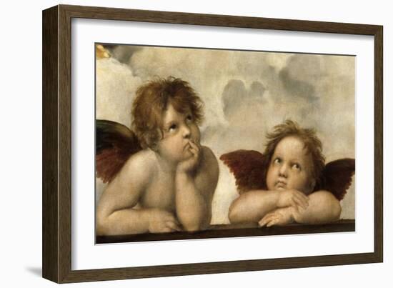 The Sistine Madonna (Detail)-Raphael-Framed Giclee Print