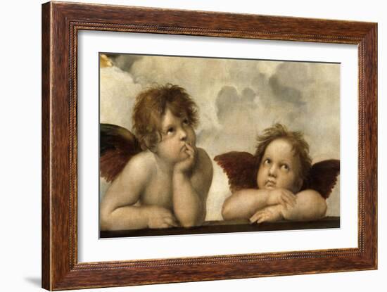 The Sistine Madonna (Detail)-Raphael-Framed Giclee Print