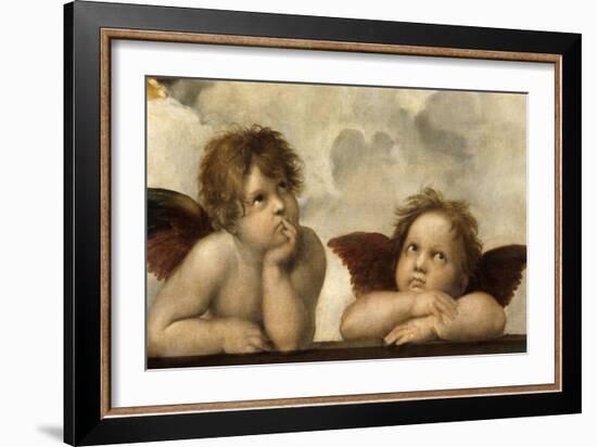 The Sistine Madonna (Detail)-Raphael-Framed Giclee Print