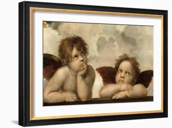 The Sistine Madonna (Detail)-Raphael-Framed Giclee Print