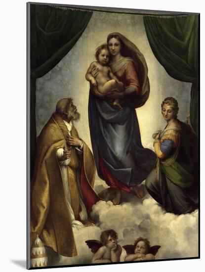 The Sistine Madonna-Raphael-Mounted Giclee Print