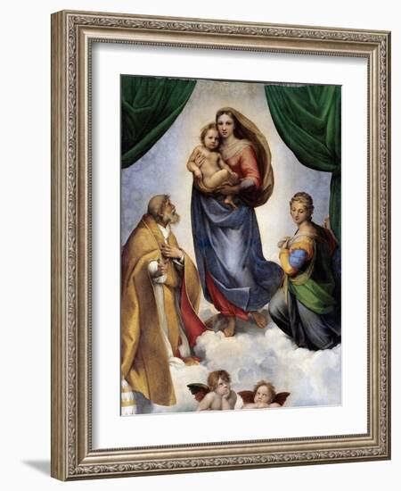 The Sistine Madonna-Raphael-Framed Premium Giclee Print