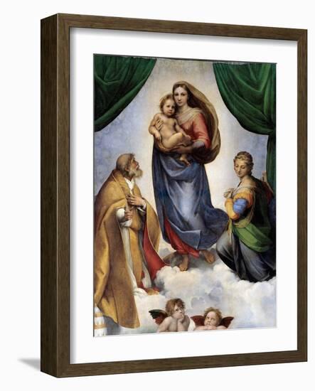 The Sistine Madonna-Raphael-Framed Premium Giclee Print
