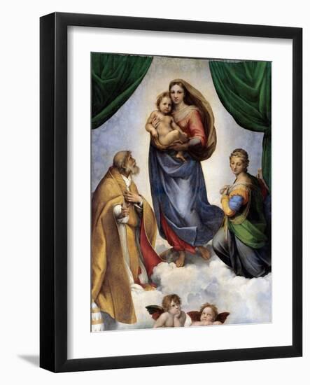 The Sistine Madonna-Raphael-Framed Premium Giclee Print