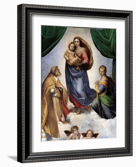 The Sistine Madonna-Raphael-Framed Premium Giclee Print