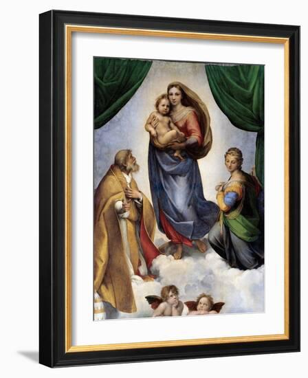 The Sistine Madonna-Raphael-Framed Premium Giclee Print