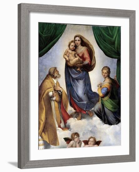 The Sistine Madonna-Raphael-Framed Giclee Print