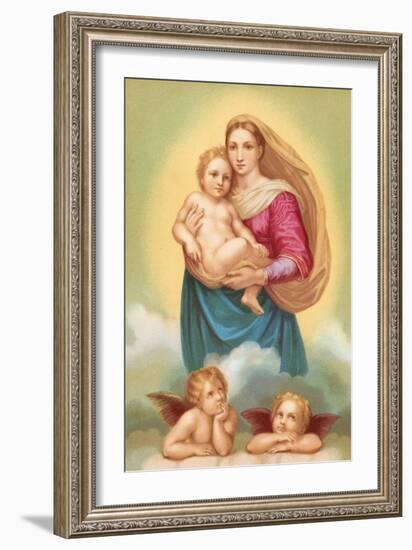 The Sistine Madonna-Raphael-Framed Giclee Print