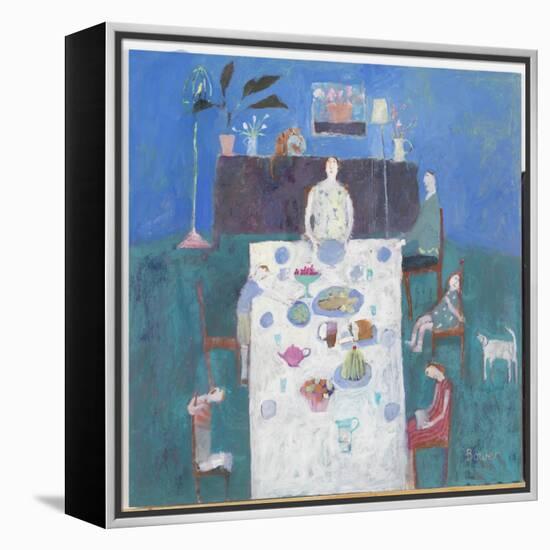 The Sit Down Meal, 2004-Susan Bower-Framed Premier Image Canvas