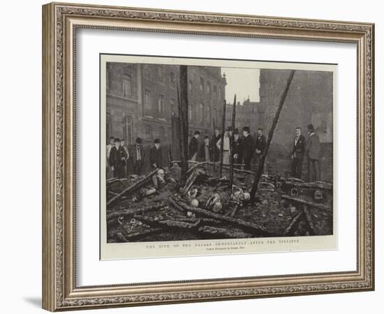 The Site of the Bazaar Immediately after the Disaster-null-Framed Giclee Print