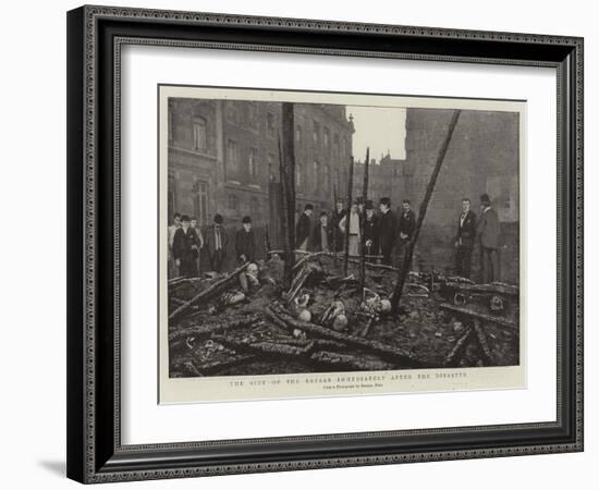 The Site of the Bazaar Immediately after the Disaster-null-Framed Giclee Print