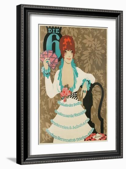 The Six, Advertisement for German Poster Company-null-Framed Giclee Print