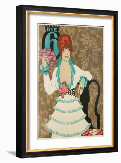 The Six, Advertisement for German Poster Company-null-Framed Giclee Print