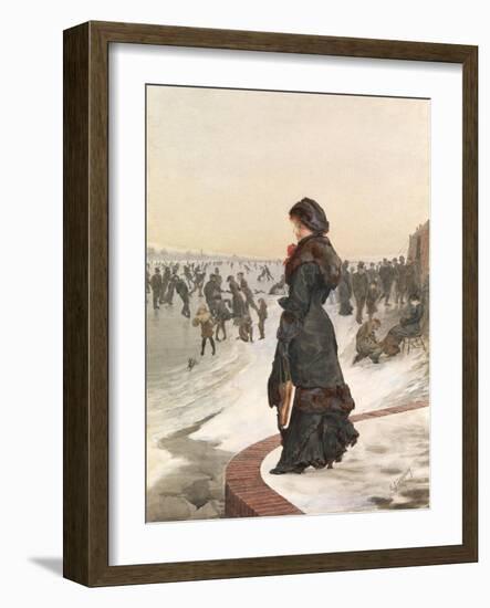 The Skater-Edward John Gregory-Framed Giclee Print